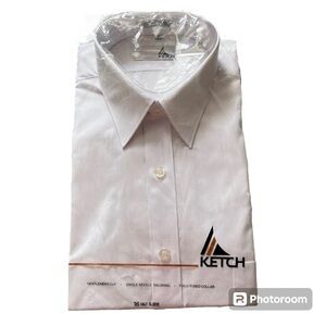 Ketch NWOT Vintage 1990's White Short Sleeve Shirt Size 16